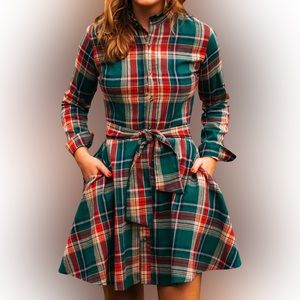 KJP Cozy Cabin Flannel dress